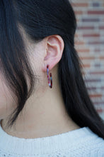 Load image into Gallery viewer, Camy Hoops - Burgundy
