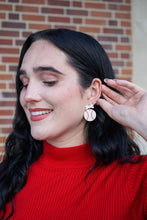 Load image into Gallery viewer, Bow Baseball Earrings
