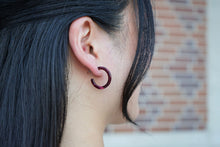 Load image into Gallery viewer, Cam Mini Hoops - Maroon
