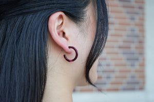 Cam Mini Hoops - Maroon
