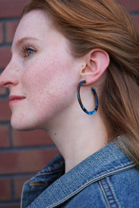 Cameron Hoops - Mocha & Blue