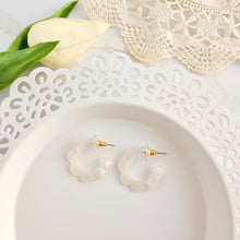 Load image into Gallery viewer, Flora Mini Hoops - Opalite