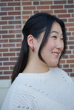 Load image into Gallery viewer, Cam Mini Hoops - Maroon
