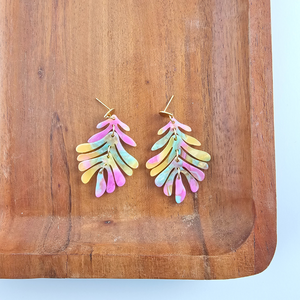 Petite Palm Earrings - Tropical Delight