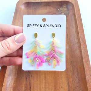 Petite Palm Earrings - Tropical Delight