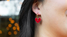 Load image into Gallery viewer, Sweetheart Hoops - Red
