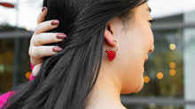 Load image into Gallery viewer, Sweetheart Hoops - Red
