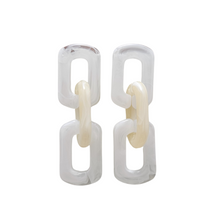 Load image into Gallery viewer, Tabitha Earrings - White &amp; Beige
