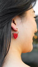Load image into Gallery viewer, Sweetheart Hoops - Red

