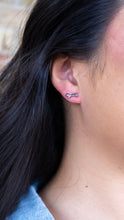 Load image into Gallery viewer, Luxe Dainty Dachshund Studs - Silver