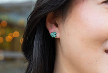 Load image into Gallery viewer, Shamrock Studs - Green Glitter