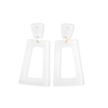 Load image into Gallery viewer, Avery Earrings - White Glitter
