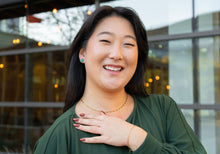 Load image into Gallery viewer, Clover Studs - Green Glitter