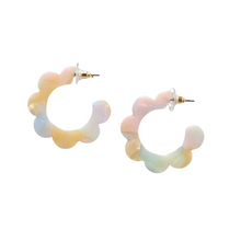 Load image into Gallery viewer, Flora Hoops - Pastel Rainbow
