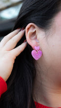 Load image into Gallery viewer, Darling Heart Earrings - Bubblegum Bliss
