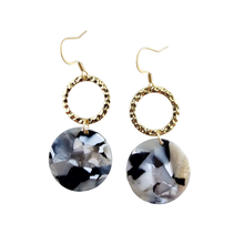 Load image into Gallery viewer, Rylee Earrings - Ivory &amp; Slate
