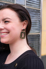 Load image into Gallery viewer, Margot Earrings - Black Gold Flake
