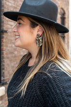 Load image into Gallery viewer, Margot Earrings - Black Gold Flake
