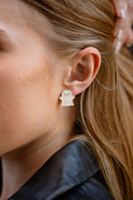Load image into Gallery viewer, Friendly Ghost Studs - White Shimmer