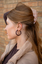 Load image into Gallery viewer, Scarlett Hoops - Cocoa Brown