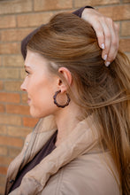 Load image into Gallery viewer, Scarlett Hoops - Cocoa Brown