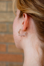 Load image into Gallery viewer, Flora Mini Hoops - Shimmering Taupe