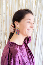 Load image into Gallery viewer, Avery Earrings - Pink Sparkle
