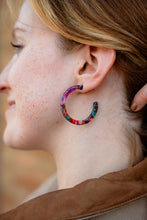 Load image into Gallery viewer, Camy Hoops - Jewel Stained Glass