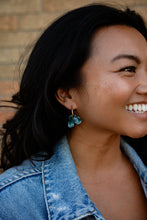 Load image into Gallery viewer, Magnolia Hoops - Alpine Green