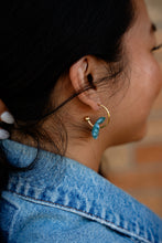 Load image into Gallery viewer, Magnolia Hoops - Alpine Green