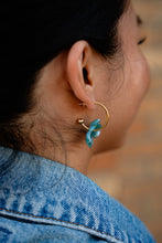 Load image into Gallery viewer, Magnolia Hoops - Alpine Green