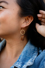 Load image into Gallery viewer, Emma Earrings - Amber Dot