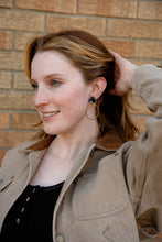 Load image into Gallery viewer, Amelia Earrings - Midnight Marble