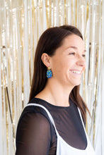 Load image into Gallery viewer, Lexi Earrings - Blue Sparkle
