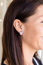 Load image into Gallery viewer, Sophie Studs - Pink Sparkle
