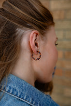 Load image into Gallery viewer, Cam Mini Hoops - Amber Dot