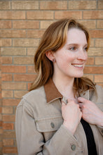 Load image into Gallery viewer, Sophie Studs - Shimmering Taupe