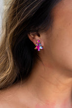 Load image into Gallery viewer, Christmas Tree Studs - Pink Tinsel