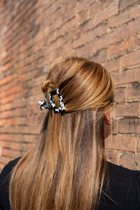 Carly Hair Claw - Black & White