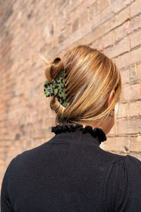 Candace Hair Claw - Olive Tortoise