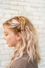 Load image into Gallery viewer, Eleanor Hair Clips - Amber Checker