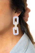 Load image into Gallery viewer, Tabitha Earrings - White &amp; Beige