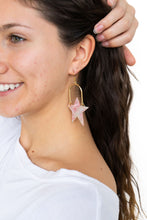 Load image into Gallery viewer, Rosie Star Earrings - Coral