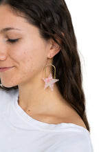 Load image into Gallery viewer, Rosie Star Earrings - Coral
