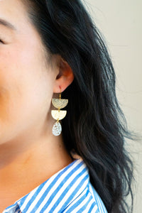 Aria Earrings - Pebble