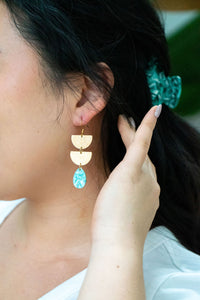 Aria Earrings - Aquamarine