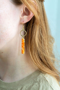 Isabella Earrings - Orange