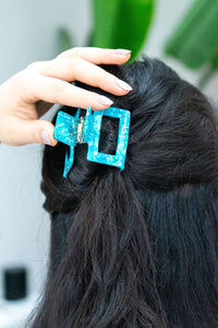 Carly Hair Claw - Blue