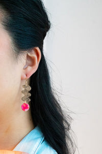 Hazel Earrings - Tropical Pink