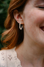 Load image into Gallery viewer, Posey Mini Hoops - Ivory